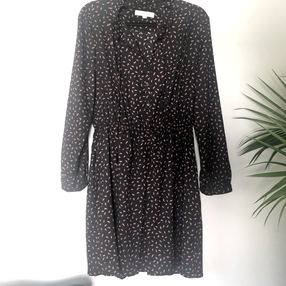 Ann Taylor LOFT A Line Printed Dress sz 14